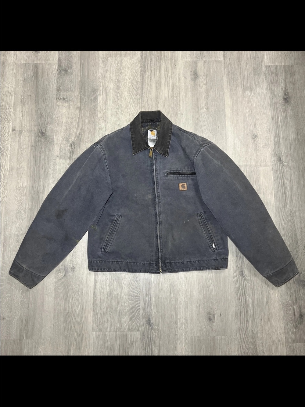 Carhartt Men's Dark Navy Canvas Work Jacket